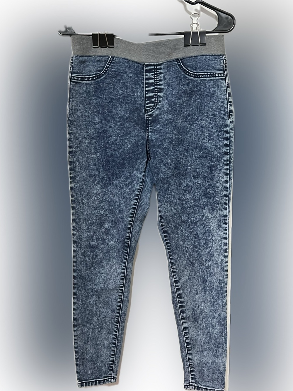 No Boundaries Ladies Denim-Look Leggings Size Large